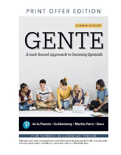 Gente: A task-based approach to learning Spanish [RENTAL EDITION] - Maraia J de la Fuente